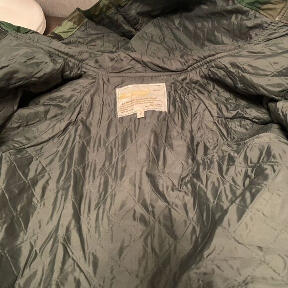 Sportsman's Choice Men Small All Weather Insulated Jacket Hood Snap Pockets Camo - Picture 6 of 11